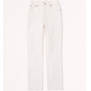 A&F Curve Love 90s Ultra High Rise Straight Jeans - 28 / 6L